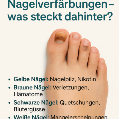 verfärbte Fußnägel Ursachen