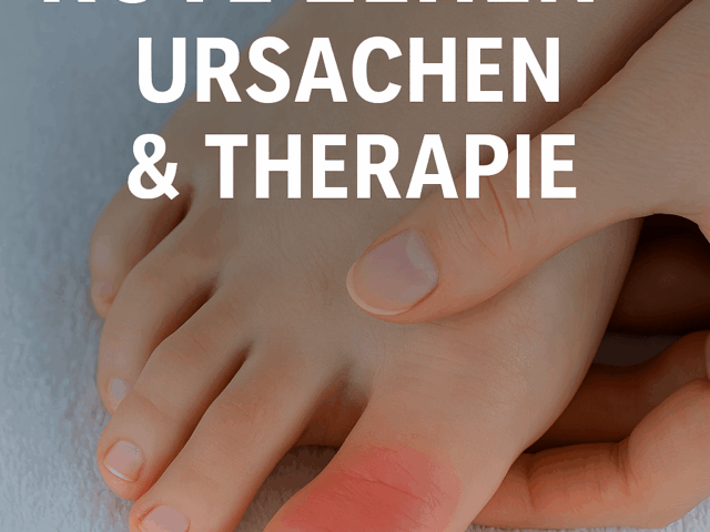 Rote Zehen – Ursachen & Therapie