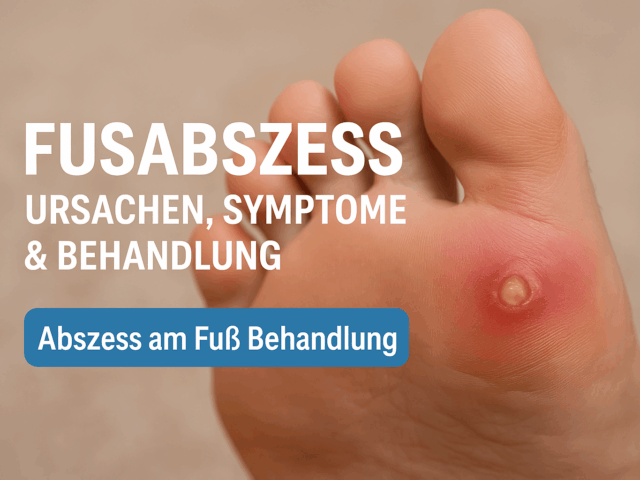 Fußabszess – Ursachen, Symptome & Behandlung