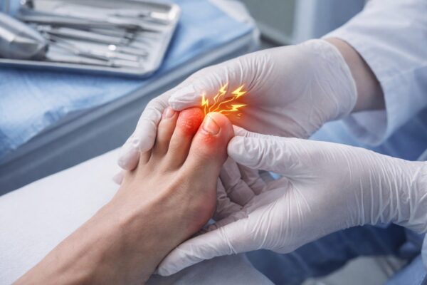 stechender Schmerz im Zeh