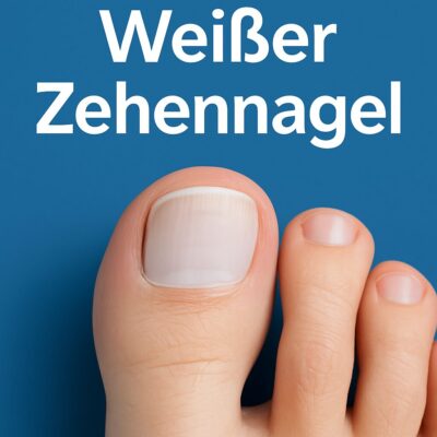 weißer zehennagel