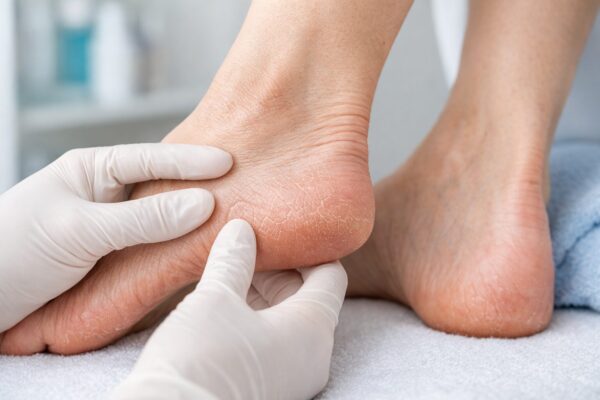 Fußhaut wird dünner nach Krankheit oder Diät