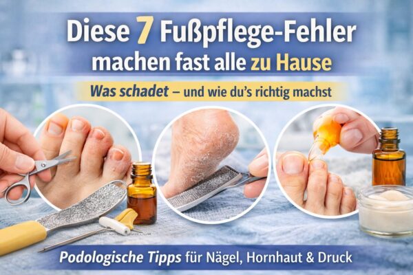 Fußpflege Fehler zu Hause