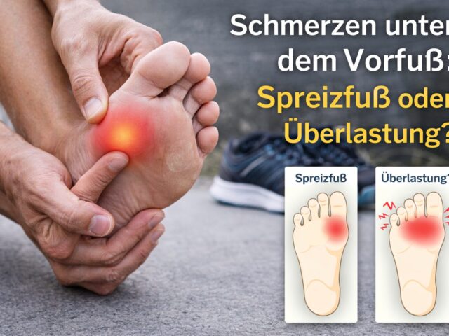 Schmerzen unter dem Vorfuß: Spreizfuß oder Überlastung? So findest du die Ursache – und was wirklich hilft
