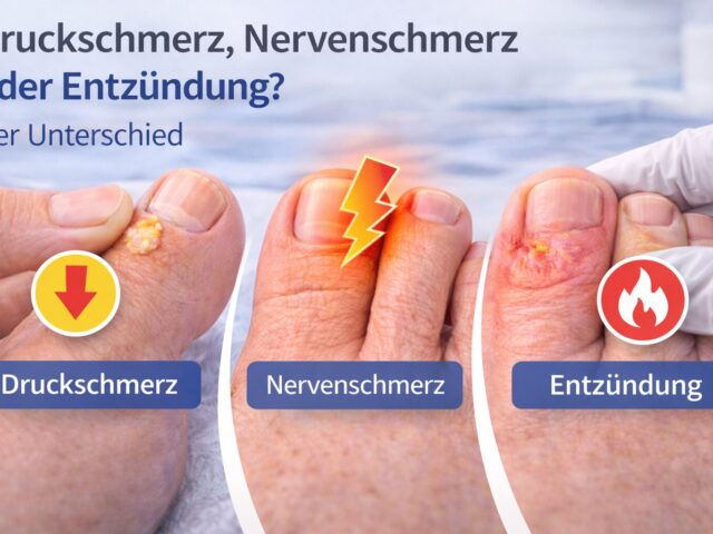 Der Unterschied zwischen Druckschmerz, Nervenschmerz und Entzündung – verständlich erklärt