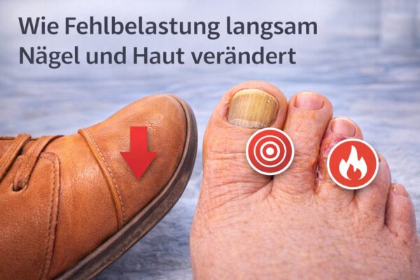 Fehlbelastung Nägel Haut