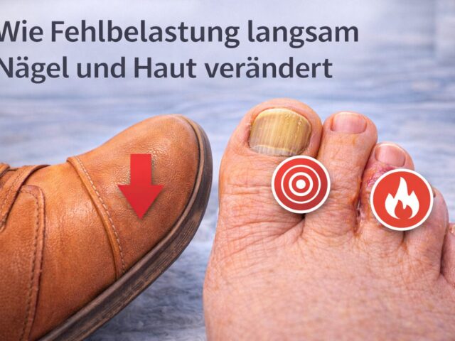Wie Fehlbelastung langsam Nägel und Haut verändert