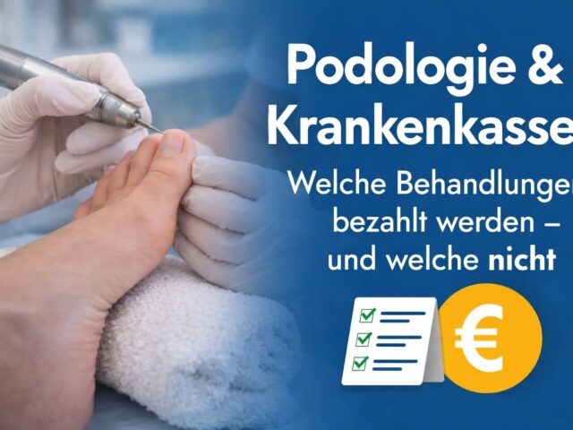 Podologie & Krankenkasse: Welche Behandlungen bezahlt werden – und welche nicht