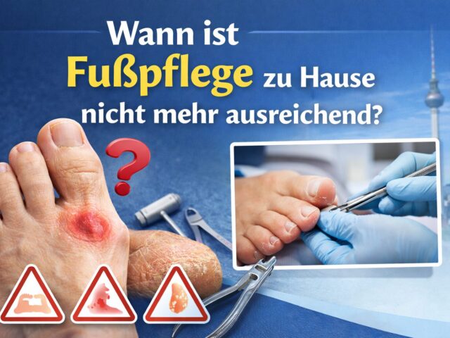 Wann ist Fußpflege zu Hause nicht mehr ausreichend?