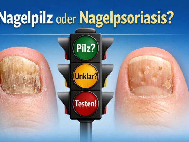Nagelpilz oder Nagelpsoriasis? Der klare Unterschied – mit Ampelcheck, Tests & richtigem Behandlungsplan