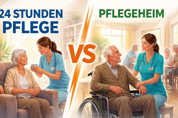 24 Stunden Pflege vs Pflegeheim