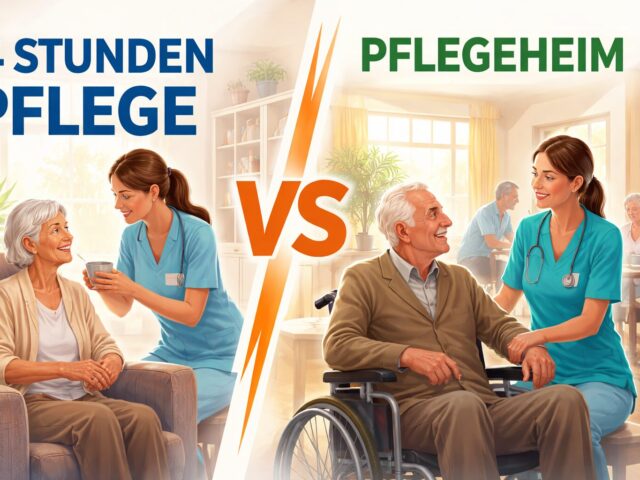 24 Stunden Pflege vs. Pflegeheim – Ein umfassender Vergleich für bessere Entscheidungen