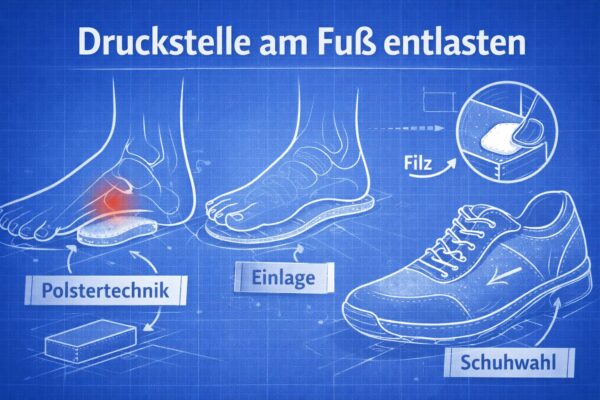 Druckstelle Fuß entlasten