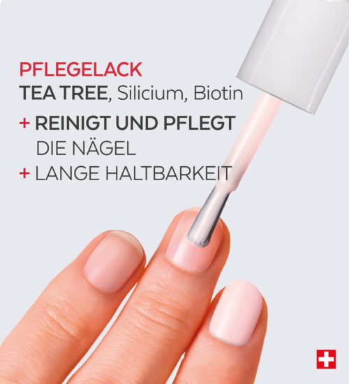 PODERM - NAGELLACK COLOR CARE TEEBAUM – ZARTROSA – Bild 3