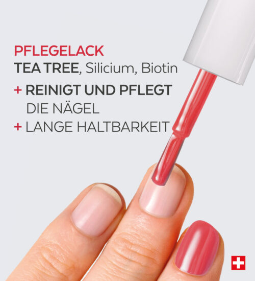 PODERM - NAGELLACK COLOR CARE TEEBAUM – KORALLENROSA – Bild 3