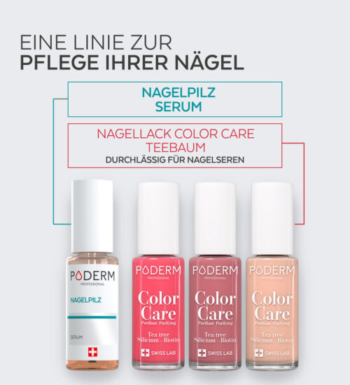 PODERM - NAGELLACK COLOR CARE TEEBAUM – KORALLENROSA – Bild 5
