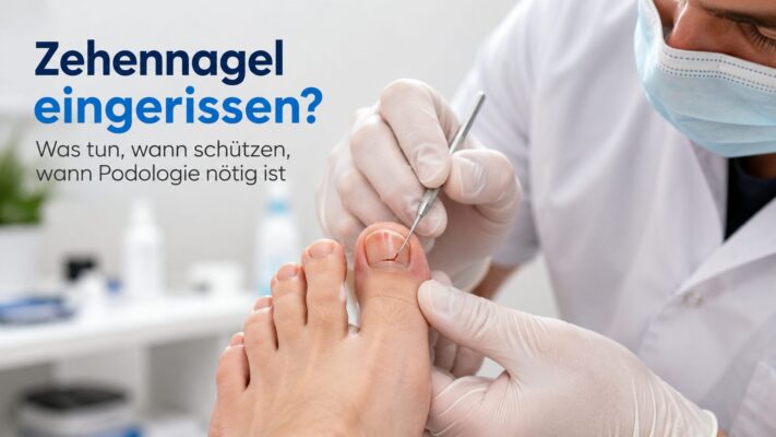 Zehennagel eingerissen