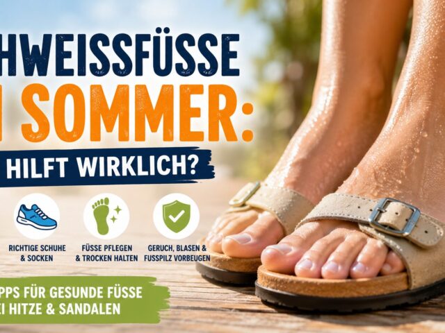 Schweißfüße Sommer: Was hilft gegen schwitzende Füße in Sandalen?