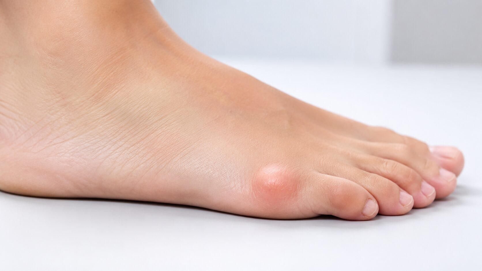 Breite bequeme Schuhe bei Schneiderballen am kleinen Zeh