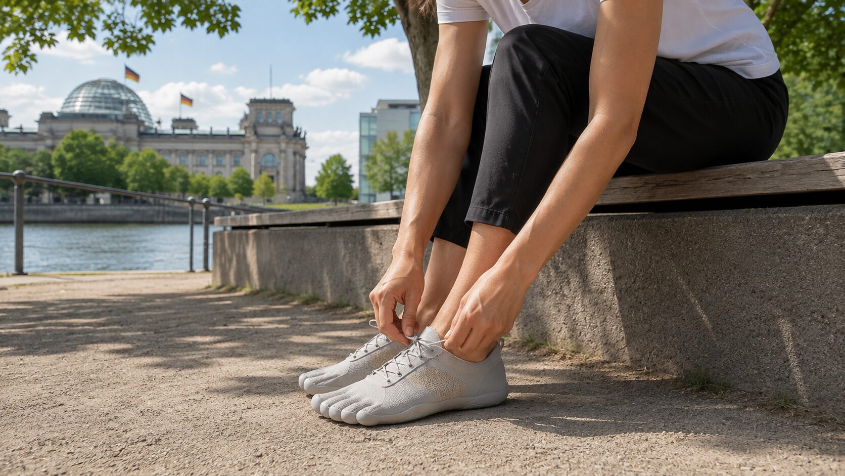 Flexible Barfußschuhe mit breiter Zehenbox und dünner Sohle
