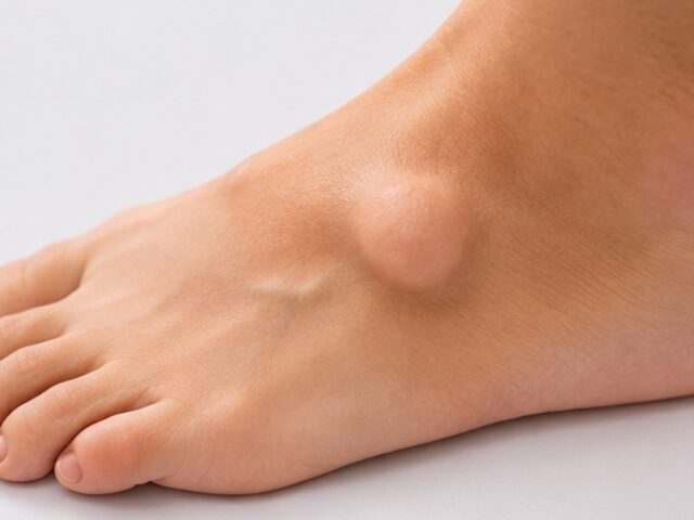 Überbein am Fuß: Ist die Beule ein Ganglion – und wann muss sie behandelt werden?