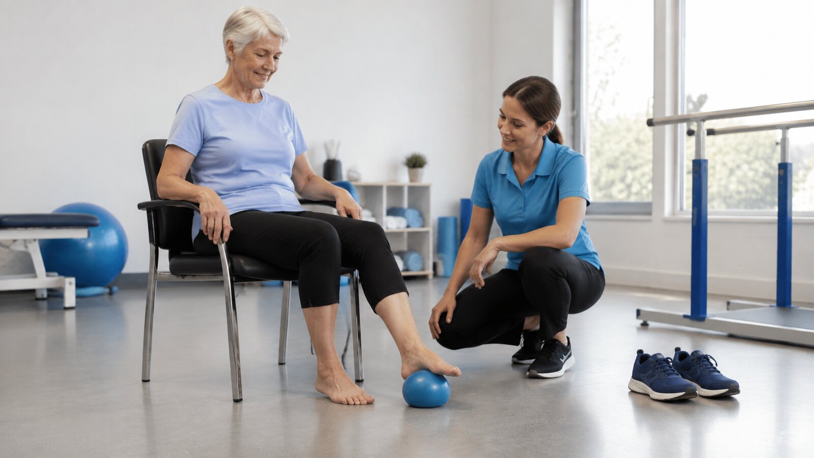 Angepasste Fußbewegung und Mobilitätstraining bei Arthrose