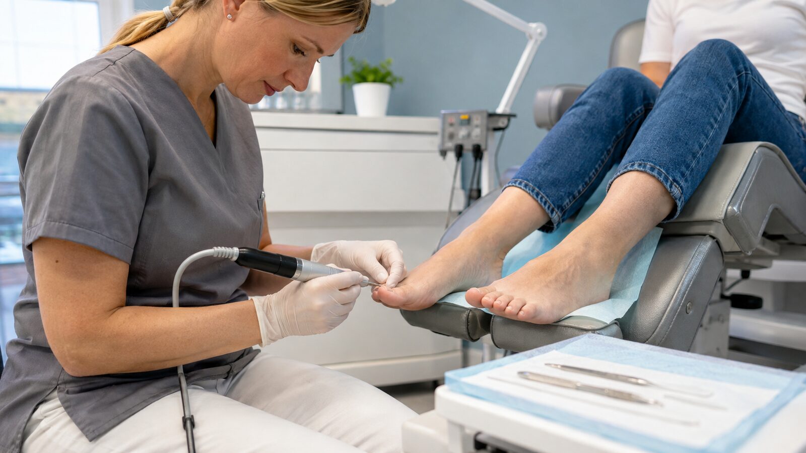 Sichere podologische Nagelpflege bei Multipler Sklerose