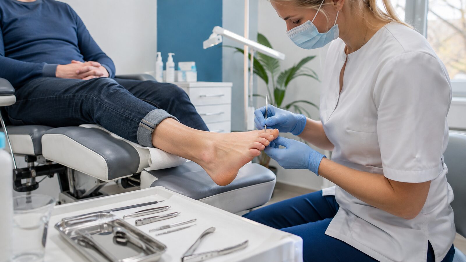 Podologische Behandlung für eine Patientin aus Berlin-Friedrichshain