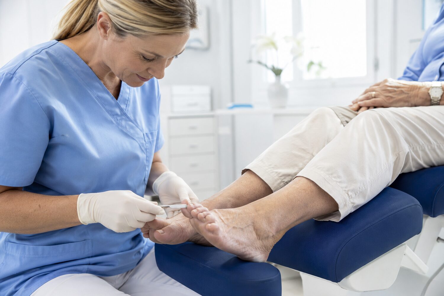 Schonende podologische Nagelpflege bei Rheuma